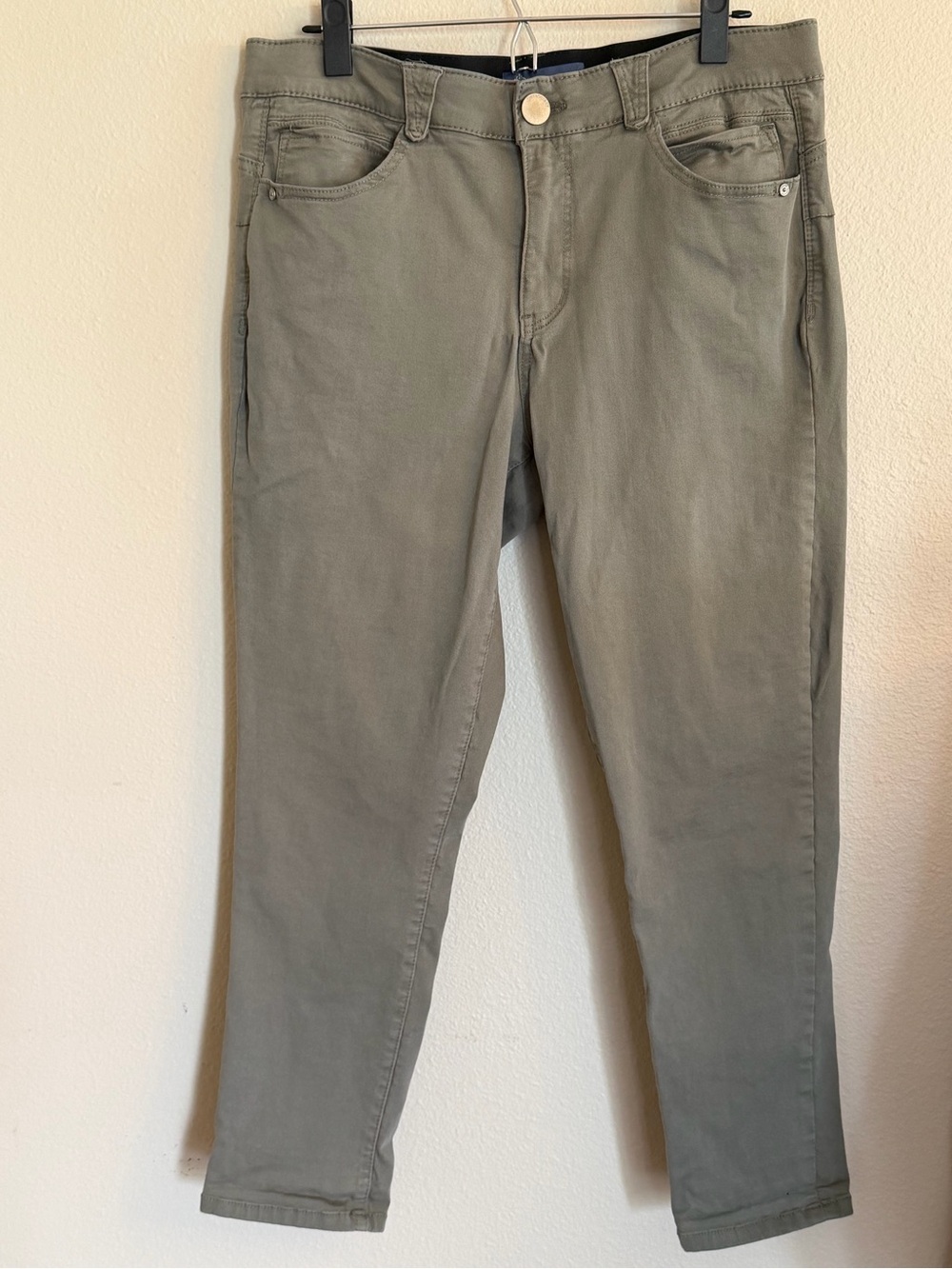 Democracy Olive Cropped Slim Pants